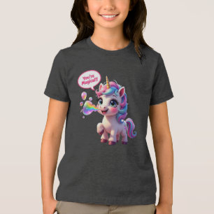 You're Magical! Unicorn Tri-Blend Shirt