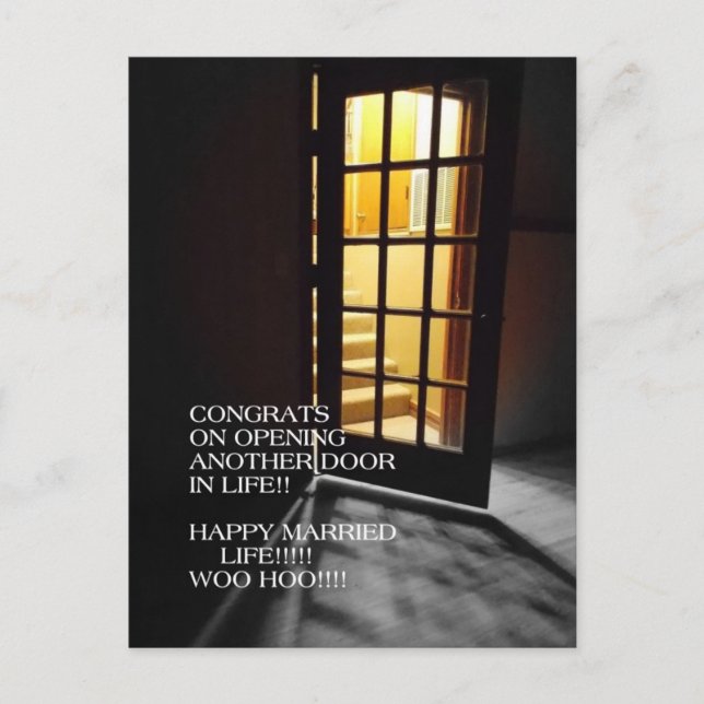 You're Married...WOW  CARD (Front)