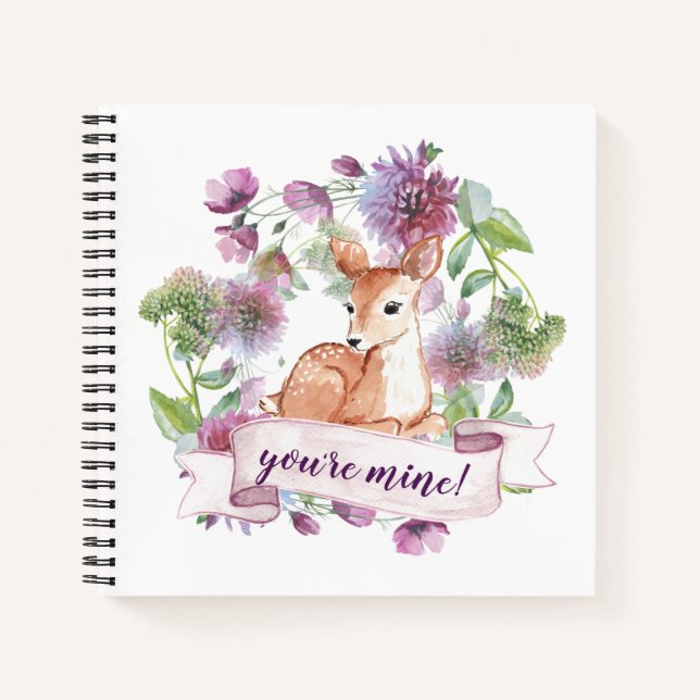 You're mine personalised Notebook (Front)