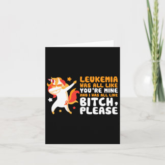 You're Mine Please Unicorn Leukaemia Awareness Gif Card