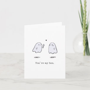 You're My Boo Card - Spooky Love Greeting Card