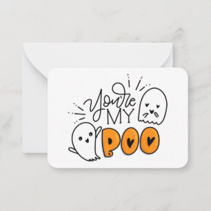 You're My Boo Gift Enclosures Card