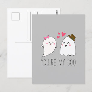 You're my Boo Halloween Kawaii Ghost Cute Postcard