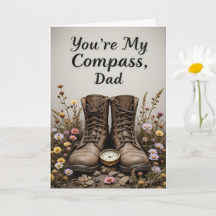 Youre My Compass Dad Nature Trail Fathers Day  Card
