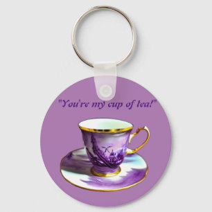 "you're my cup of tea!" cosy love key ring