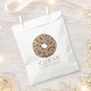 You're My Everything Bagel Breakfast Food Love Favour Bags