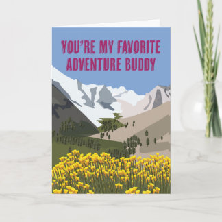 You're My Favorite Adventure Buddy Card