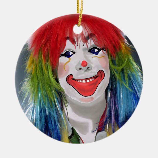 You're My Favorite Clown Ceramic Tree Decoration (Front)