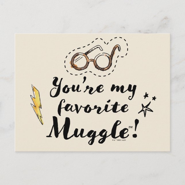 You're My Favourite Muggle™ Postcard (Front)