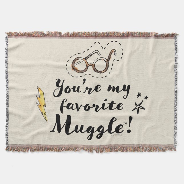 You're My Favourite Muggle™ Throw Blanket (Front)