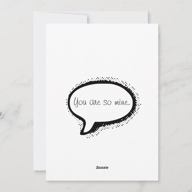 You're My Favourite Notification Phone Valentine's Holiday Card (Back)