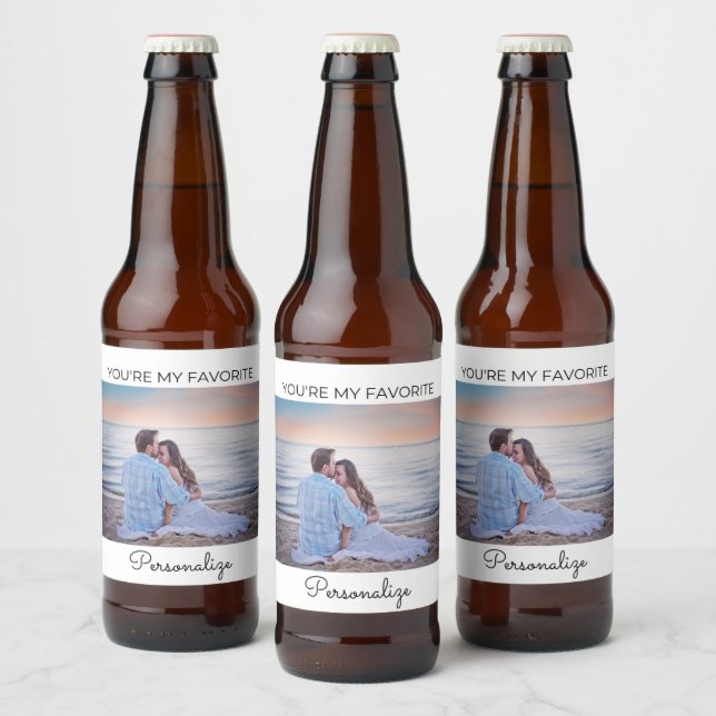 You're My Favourite Personalised Beer Label (Bottles)