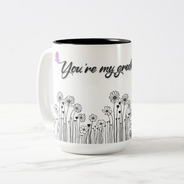 You're My Greatest Joy Mug – Floral Mum Gift (Front Left)