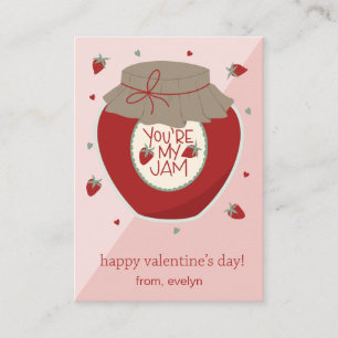 You're My Jam Classroom Valentine Card