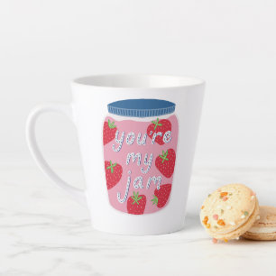 You're My Jam Love Quote Latte Mug