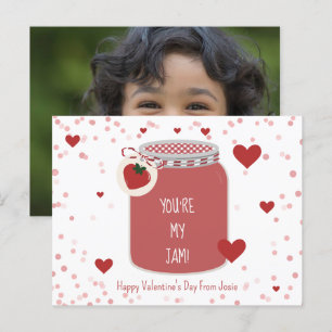 You're My Jam Strawberry Valentine's Day Photo Postcard