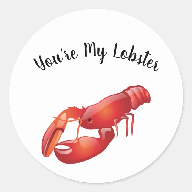 You're My Lobster Sticker Set (Front)