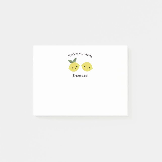 You're My Main Squeeze Lemons Post-it Notes (Front)