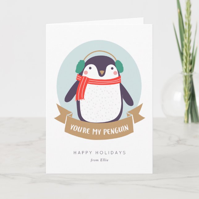You're My Penguin Christmas Card (Front)
