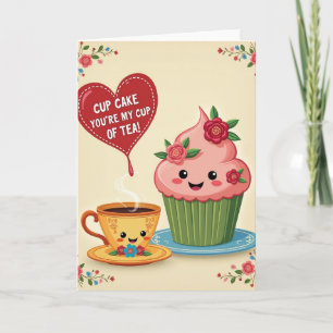 Youre My Perfect Cupcake Tea Card
