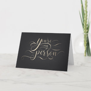 You're My Person - Funny Bridesmaid Proposal Card