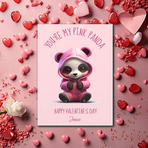 You're My Pink Panda - Valentine's Day Holiday Card
