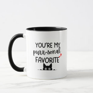 'You're My Purr-sonal Favorite' Cat Lovers Humor Mug