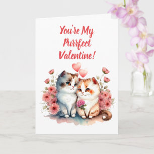 You're My Purrfect Valentine Card