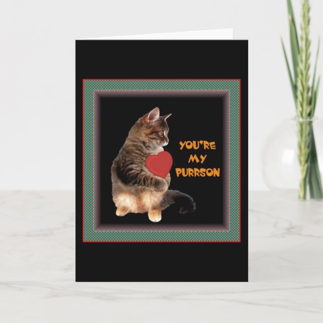 You're my Purrson Holiday Card (Front)