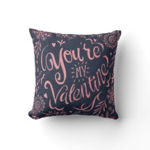You're my valentine Chalkboard | Throw Pillow