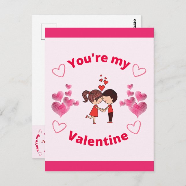 You're my Valentine  Postcard (Front/Back)