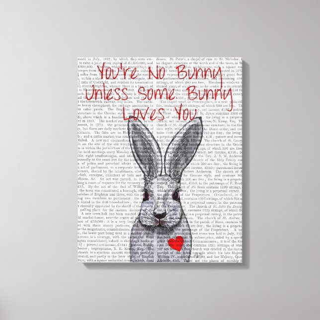 You're No Bunny Canvas Print (Front)