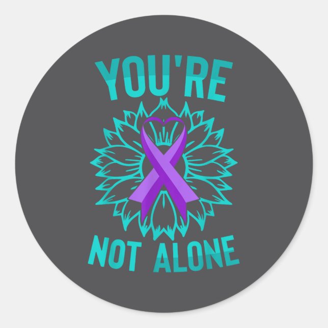 Youre Not Alone  Classic Round Sticker (Front)
