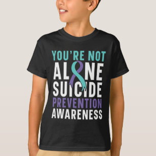 You're Not Alone Depression Suicide Prevention Awa T-Shirt