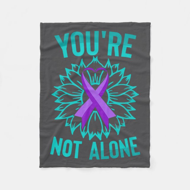 Youre Not Alone Premium  Fleece Blanket (Front)