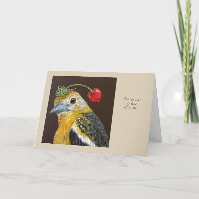 You're not so shy after all card (Front)