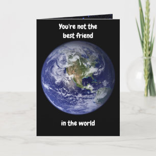 You're not the best. Card