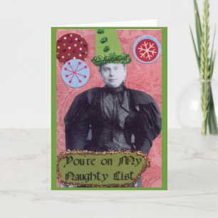 You're on My Naughty List Holiday Card