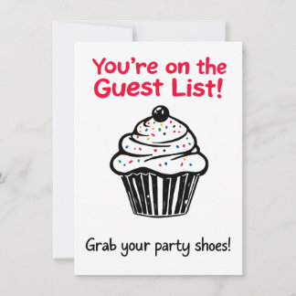 You're on the Guest List – Funny Party Invitation