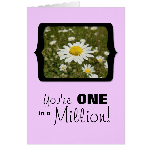 You're One in a Million, Daisies in the Field Card (Front)
