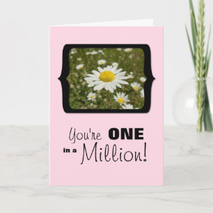 You're One in a Million, Daisies in the Field Card