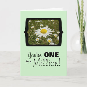 You're One in a Million, Daisies in the Field Card