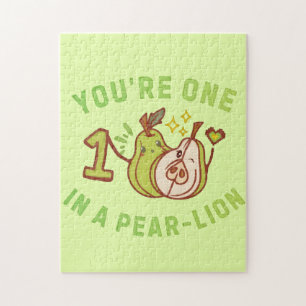 You're One In A Pear-Lion Pear Pun Jigsaw Puzzle