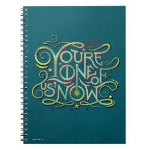 You're One Of Us Now Green Graphic Notebook