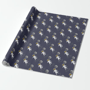 "You're otter this world" space otter gift wrap