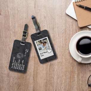 You're Our World Mum Photo Luggage Tag