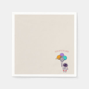 'You're Out Of This World' Fun Galaxy Cosmic Gift Napkin