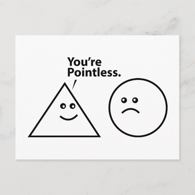 You're Pointless Postcard (Front)