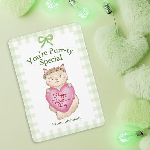 You're Purr-ty Special Kitty Cat Valentine's Day N Card
