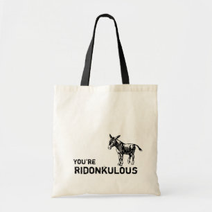 You're Ridonkulous! Vintage cute donkey tote. Tote Bag